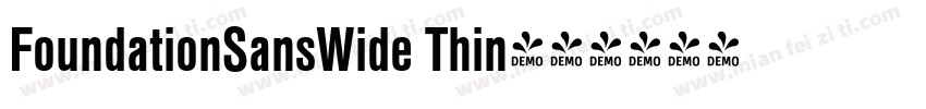FoundationSansWide Thin字体转换